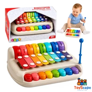 2-in-1 Baby Piano Toy Xylophone Knock Piano Musical