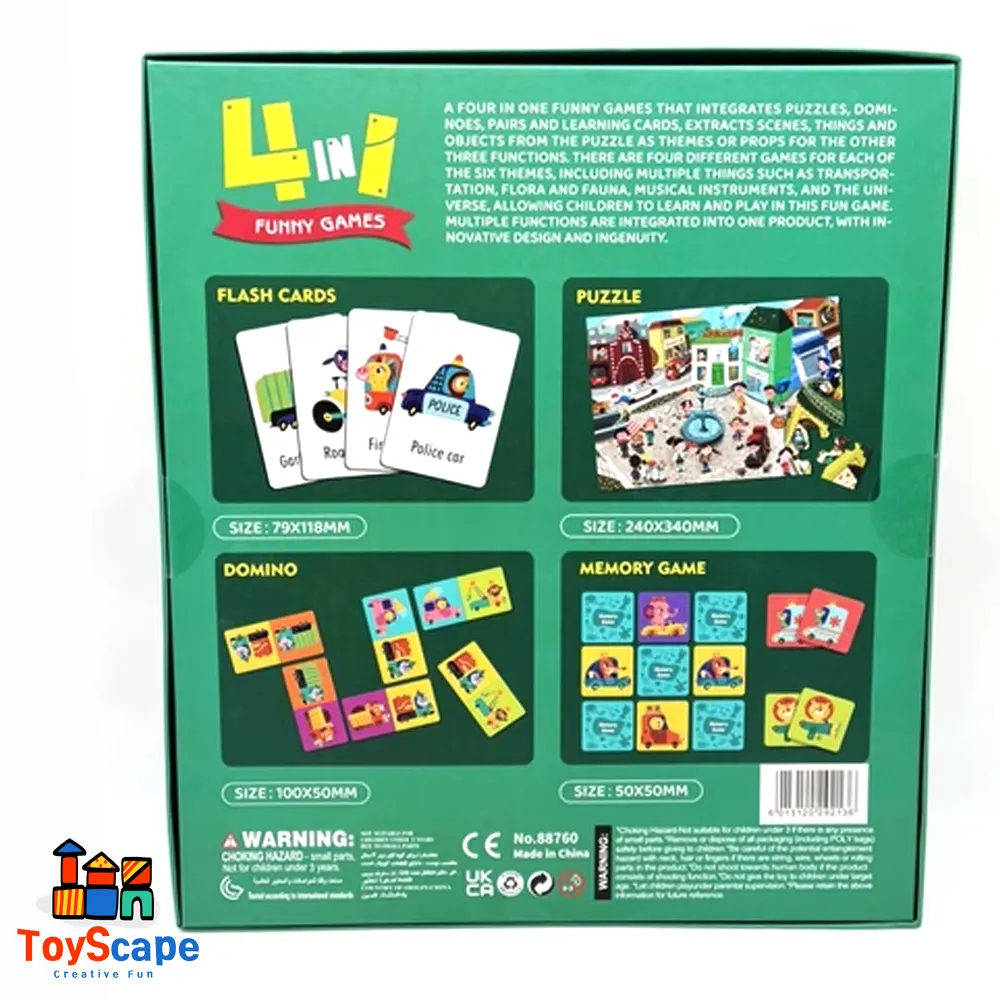 4-in-1 Traffic Educational Game Set - Image 5