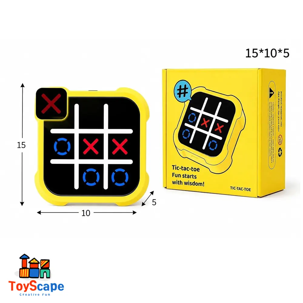 Tic Tac Toe Bolt Game | 3-in-1 Portable Travel Handheld Puzzle Game - Image 8