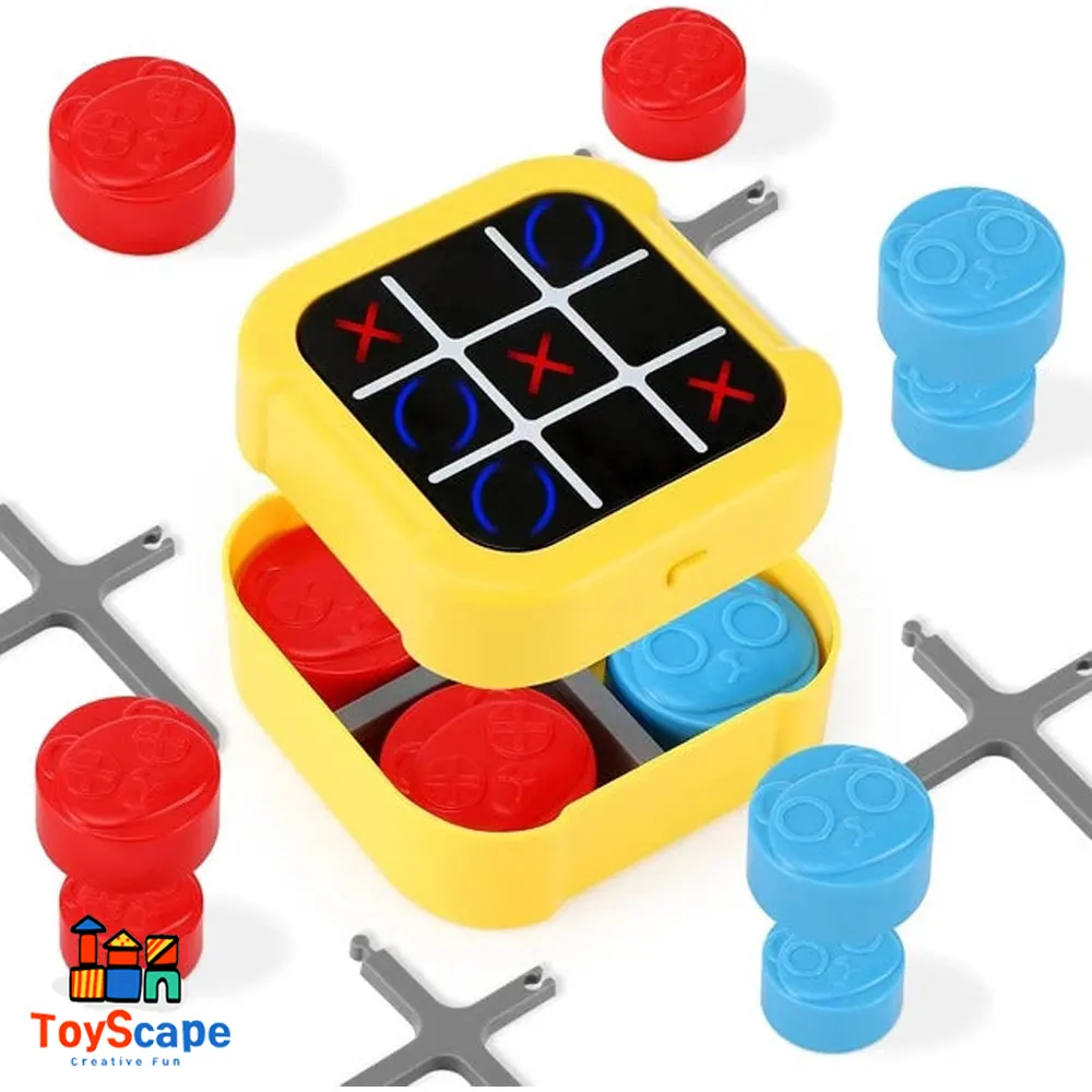 Tic Tac Toe Bolt Game | 3-in-1 Portable Travel Handheld Puzzle Game - Image 3