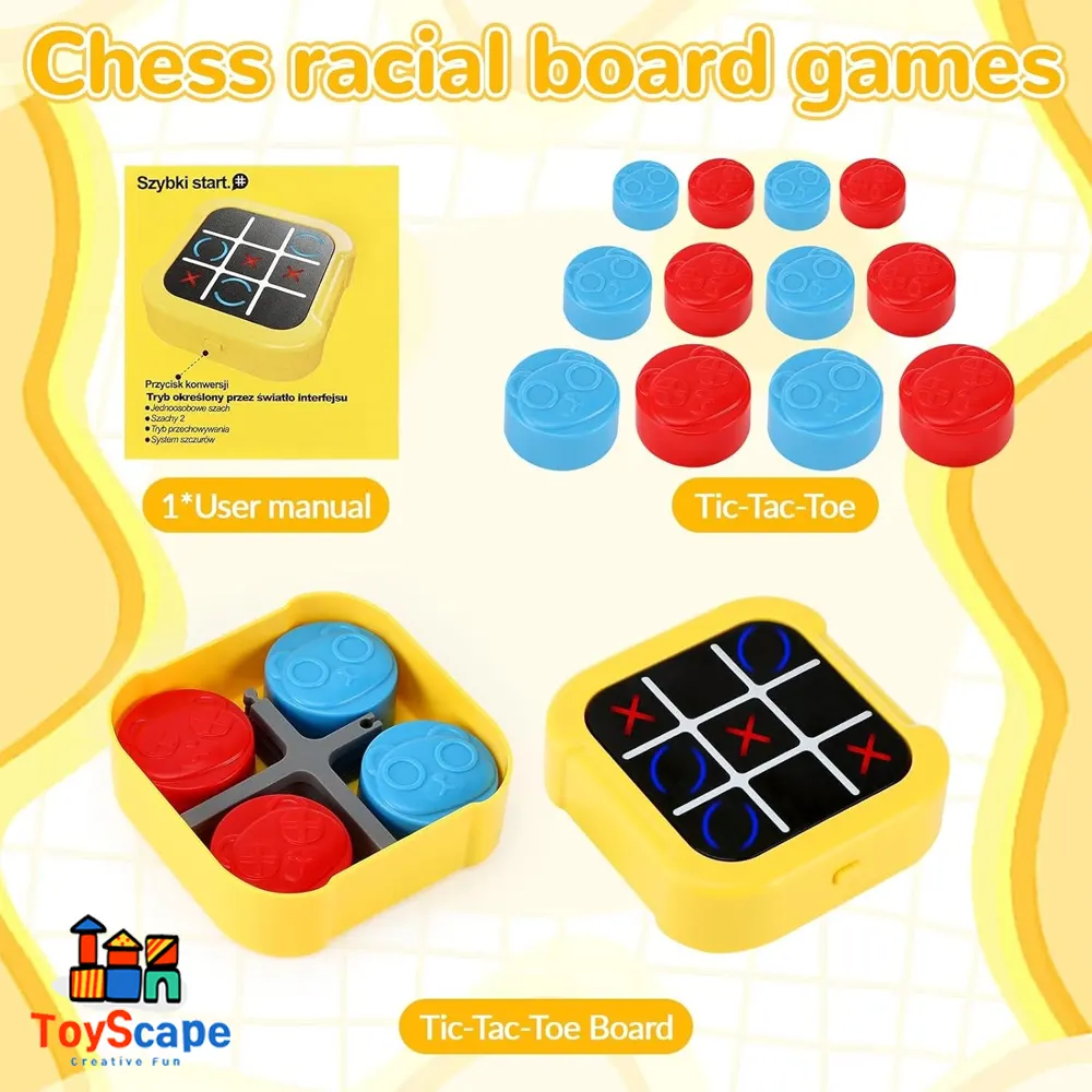 Tic Tac Toe Bolt Game | 3-in-1 Portable Travel Handheld Puzzle Game - Image 4