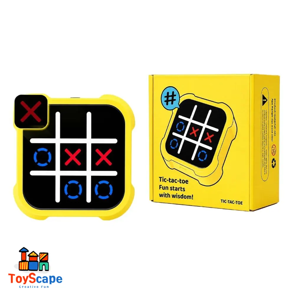 Tic Tac Toe Bolt Game | 3-in-1 Portable Travel Handheld Puzzle Game