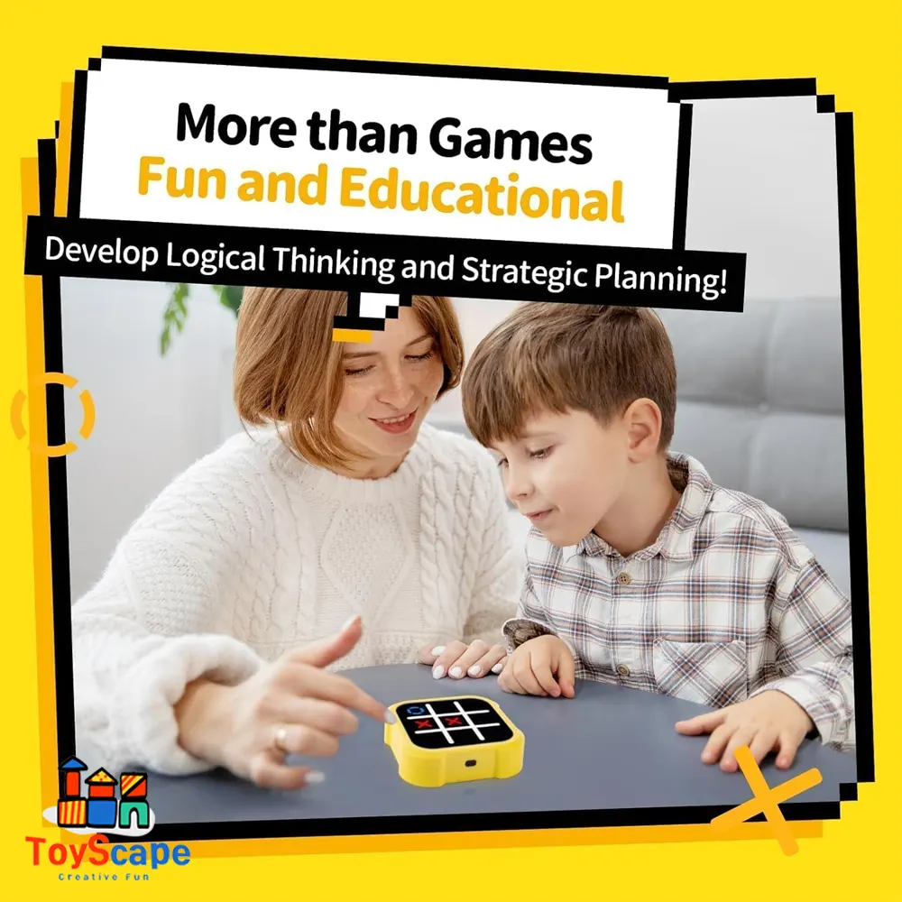 Tic Tac Toe Bolt Game | 3-in-1 Portable Travel Handheld Puzzle Game - Image 5