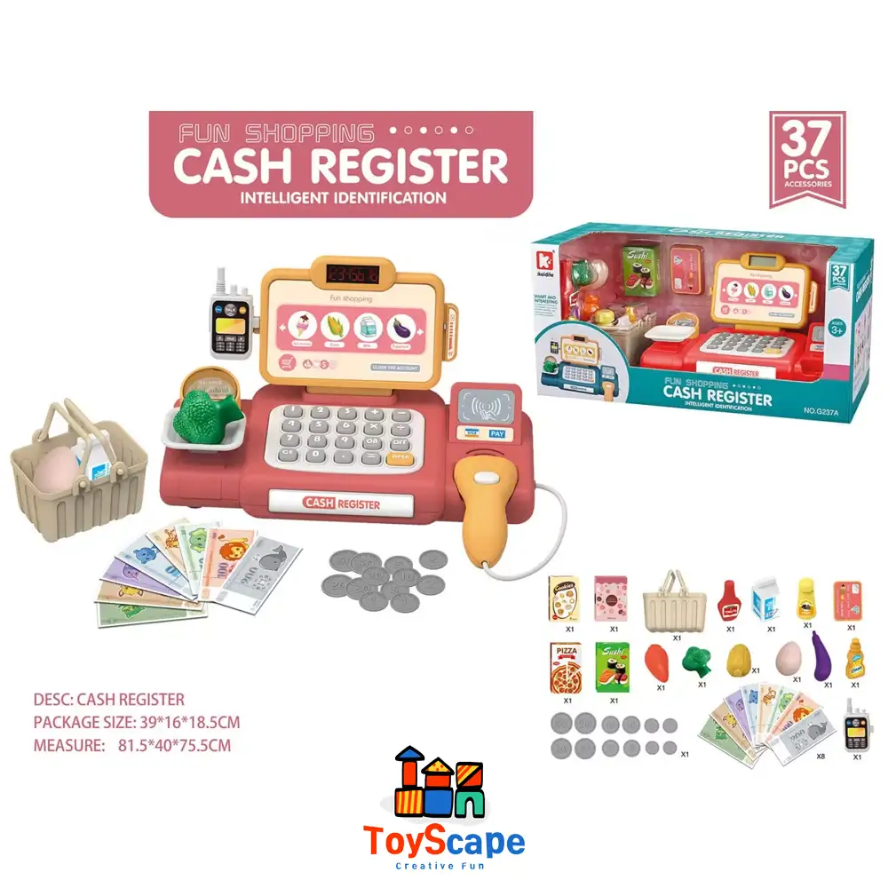 Fun Shopping Supermarket Cash Register Playset - Image 2