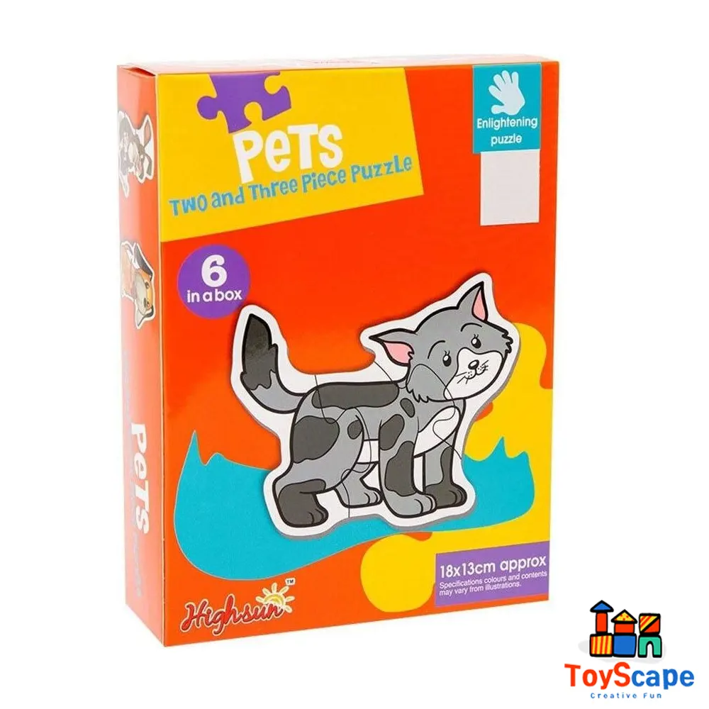 Kids Puzzle 2/3 Pcs in 3 Themes - Image 3