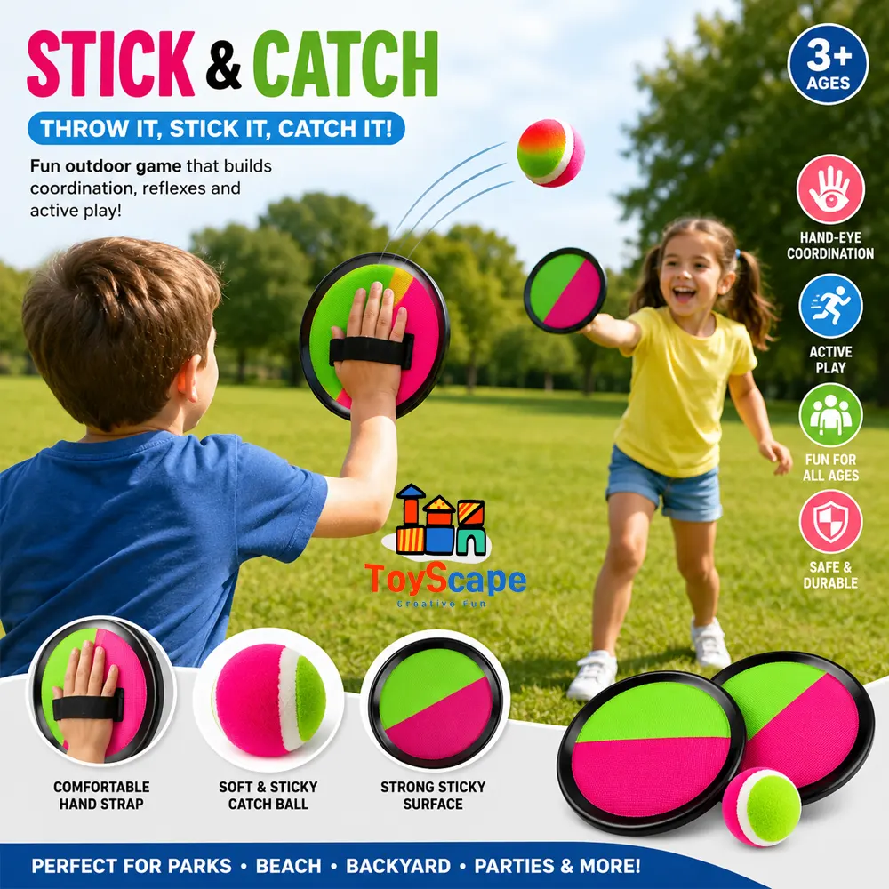 Stick On Catch & Ball