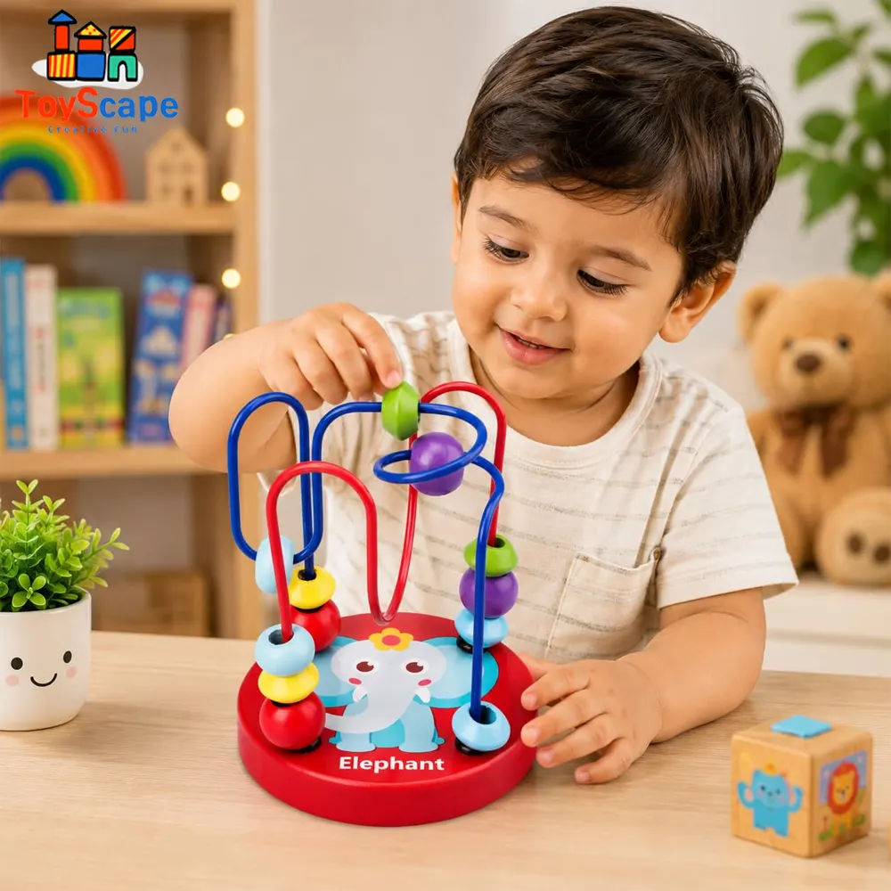 Mini Wooden Cartoon Bead Maze - Image 7