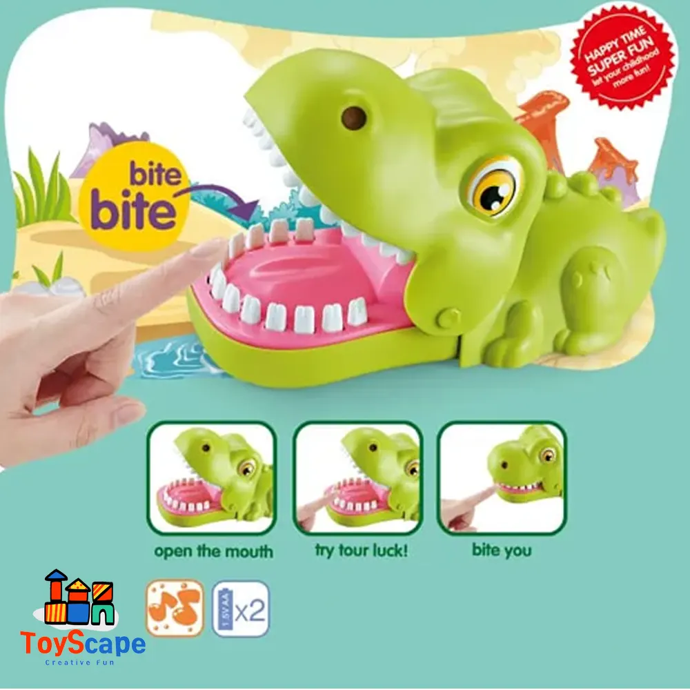 Dinosaur Finger Biting Toy with Interactive Sounds - Image 2