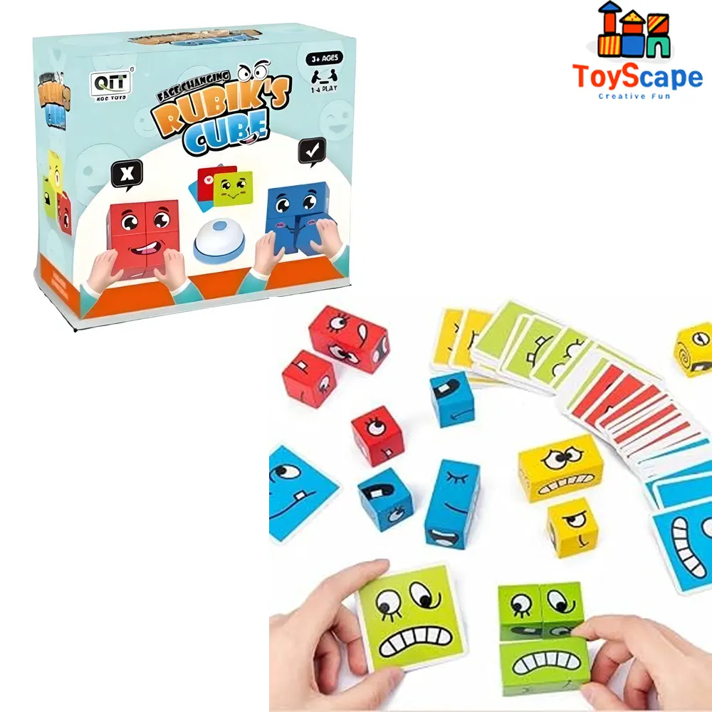 Emoji Rubik's Cube Card Game with Buzzer - Image 8
