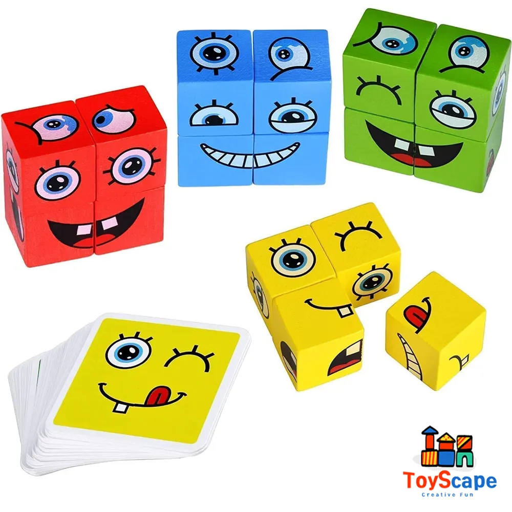 Emoji Rubik's Cube Card Game with Buzzer - Image 3