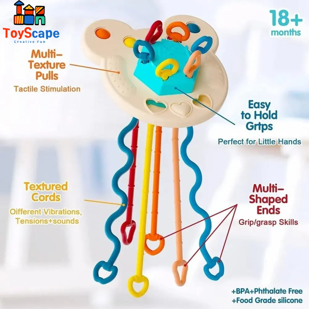 Funny Puller Sensory Teether Toy - Image 2