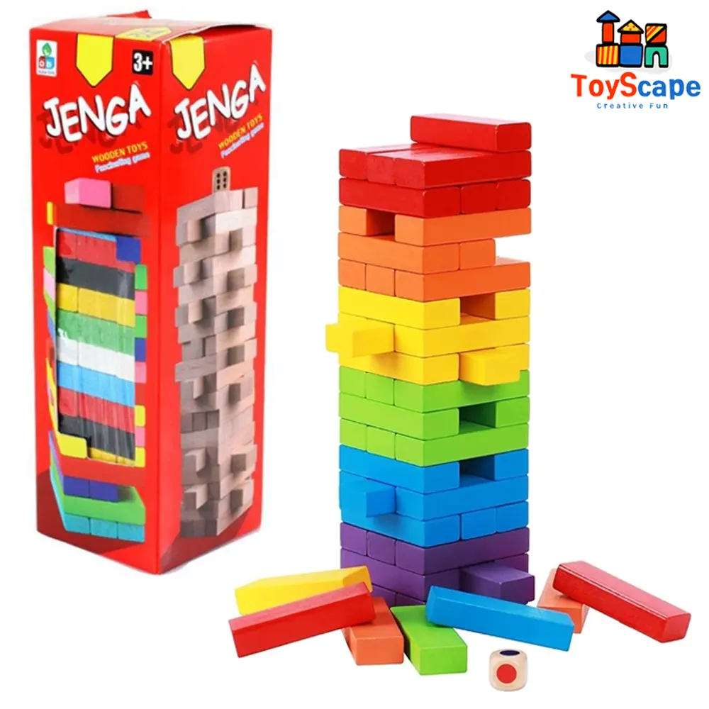 Jenga Stacking Game – 72 Pieces