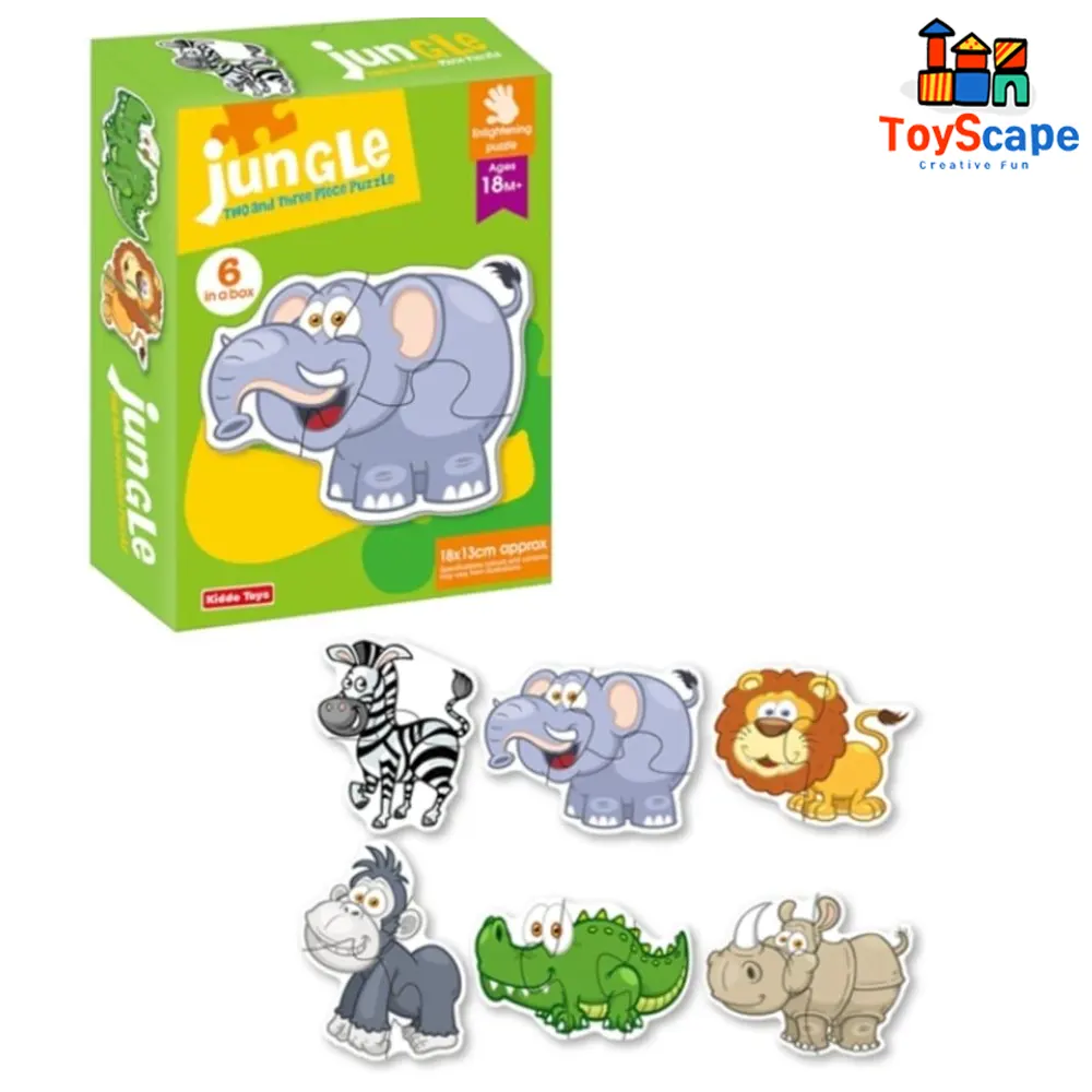 Kids Puzzle 2/3 Pcs in 3 Themes - Image 6