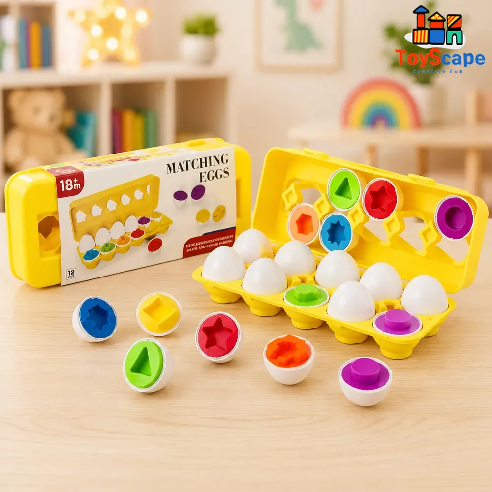 Matching Eggs – Shapes & Numbers Learning Toy - Image 7