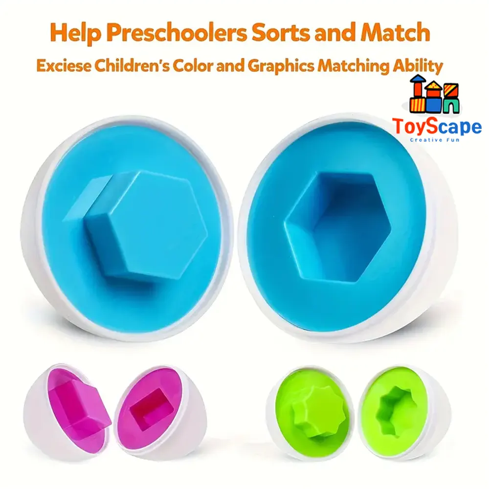Matching Eggs – Shapes & Numbers Learning Toy - Image 8