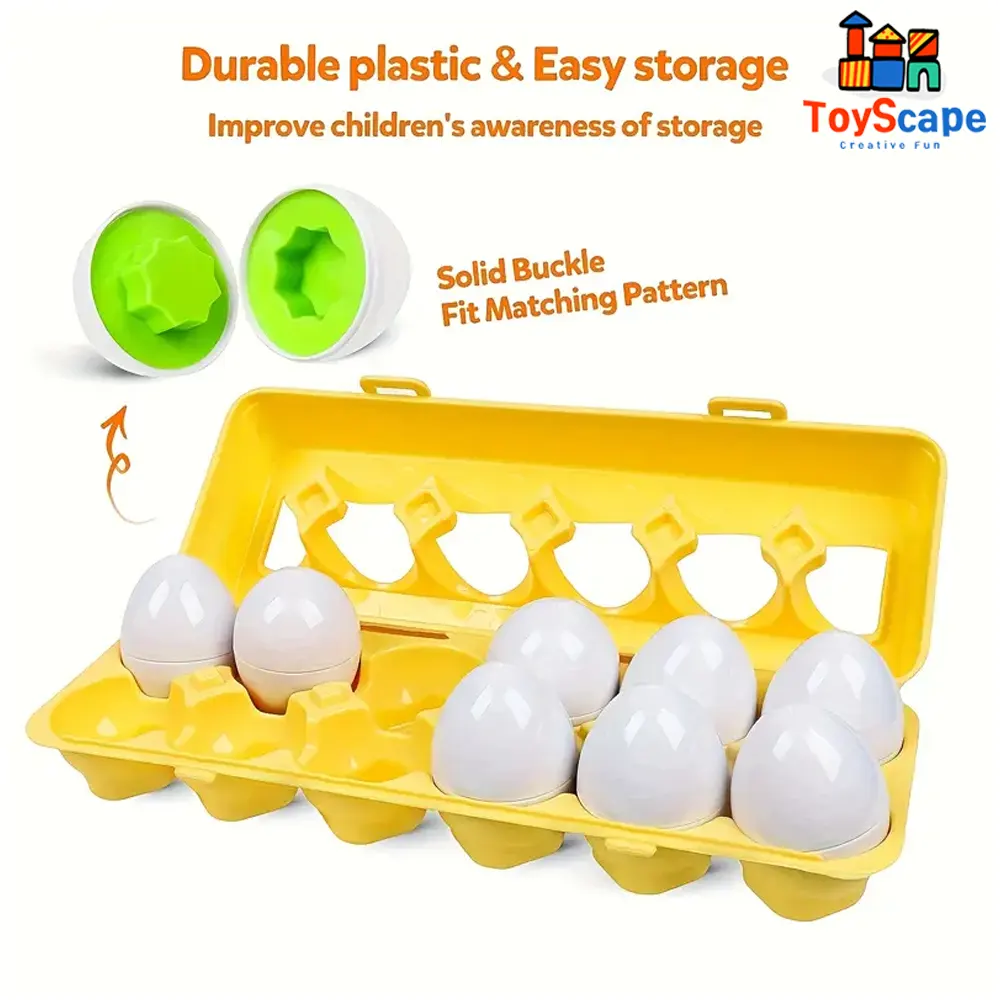 Matching Eggs – Shapes & Numbers Learning Toy - Image 2