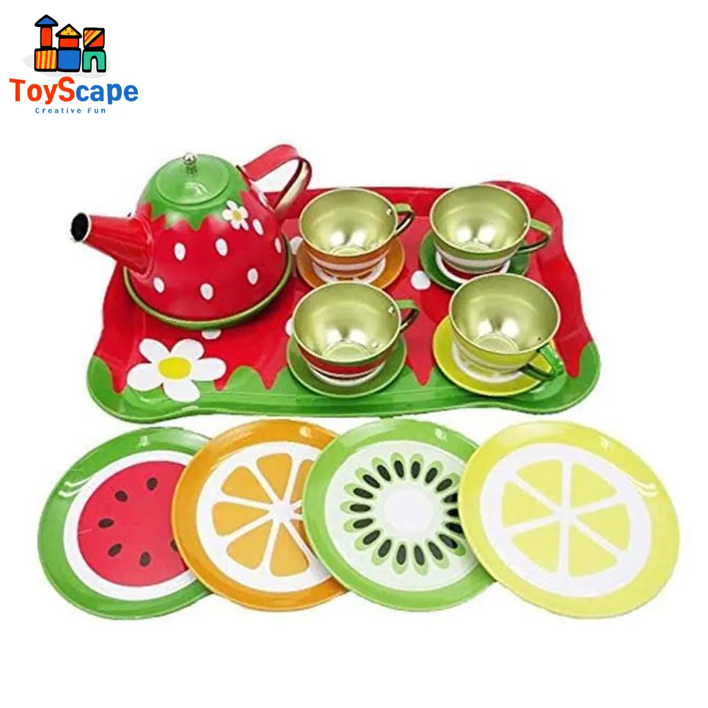 14-Piece Fruit Tea Party Play Set - Image 3
