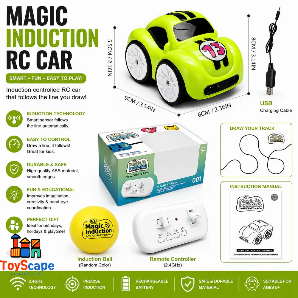 Electric Mini Remote Control & Magic Induction Mode Car - Image 5