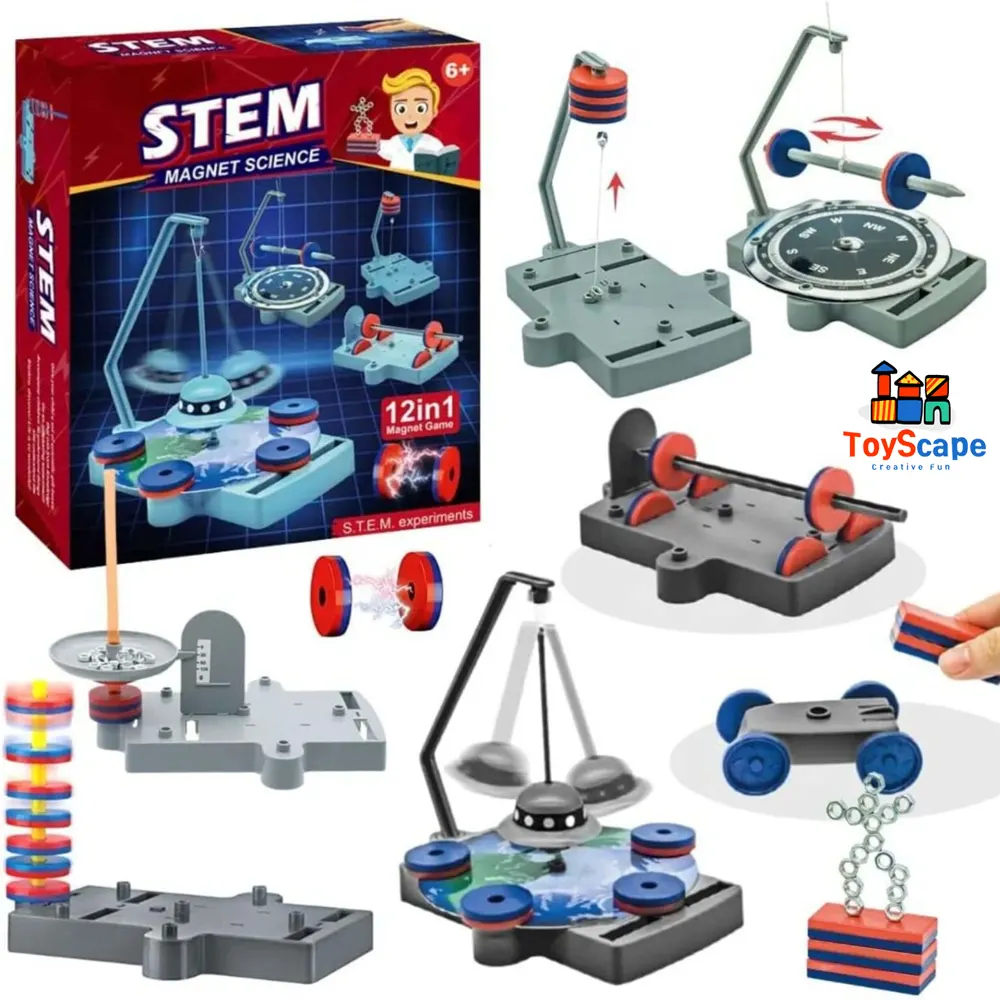 STEM Magnet Science 12-in-1 Scientific Experiment Kit - Image 2