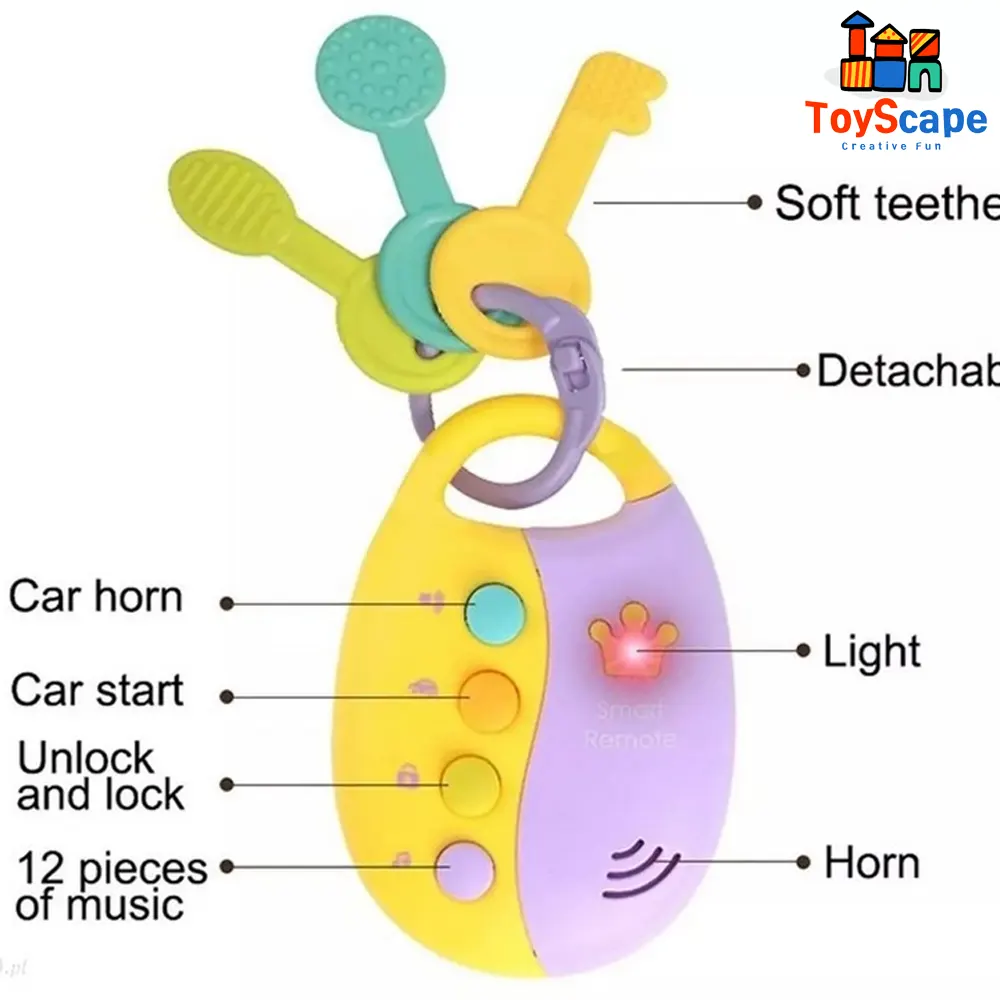 Smart Remote Baby Toy with Keys - Image 4