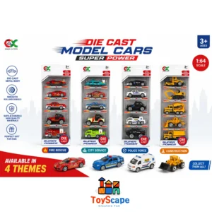 Super Power Die-Cast Vehicle Set – 4 Pieces