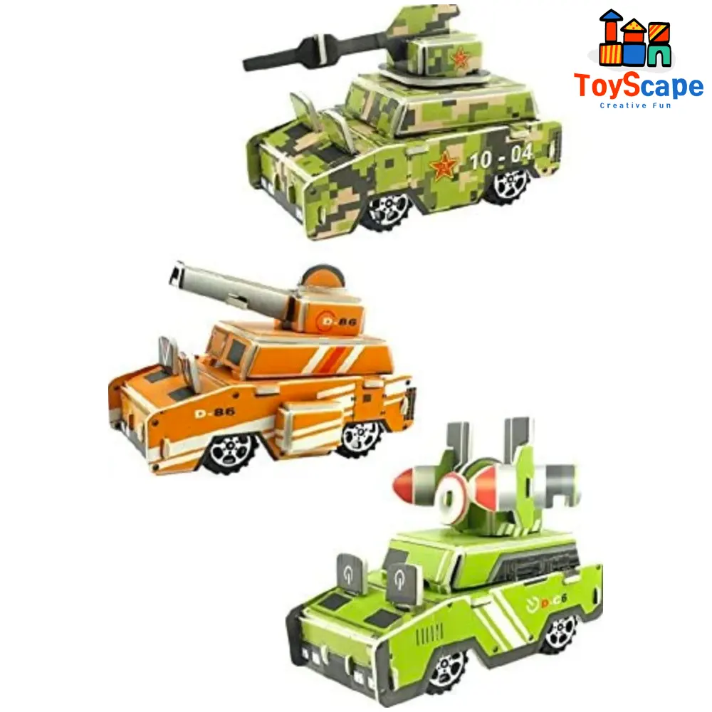3D Puzzle Pull-Back Vehicles – Mini Vehicle Building Kit - Image 9