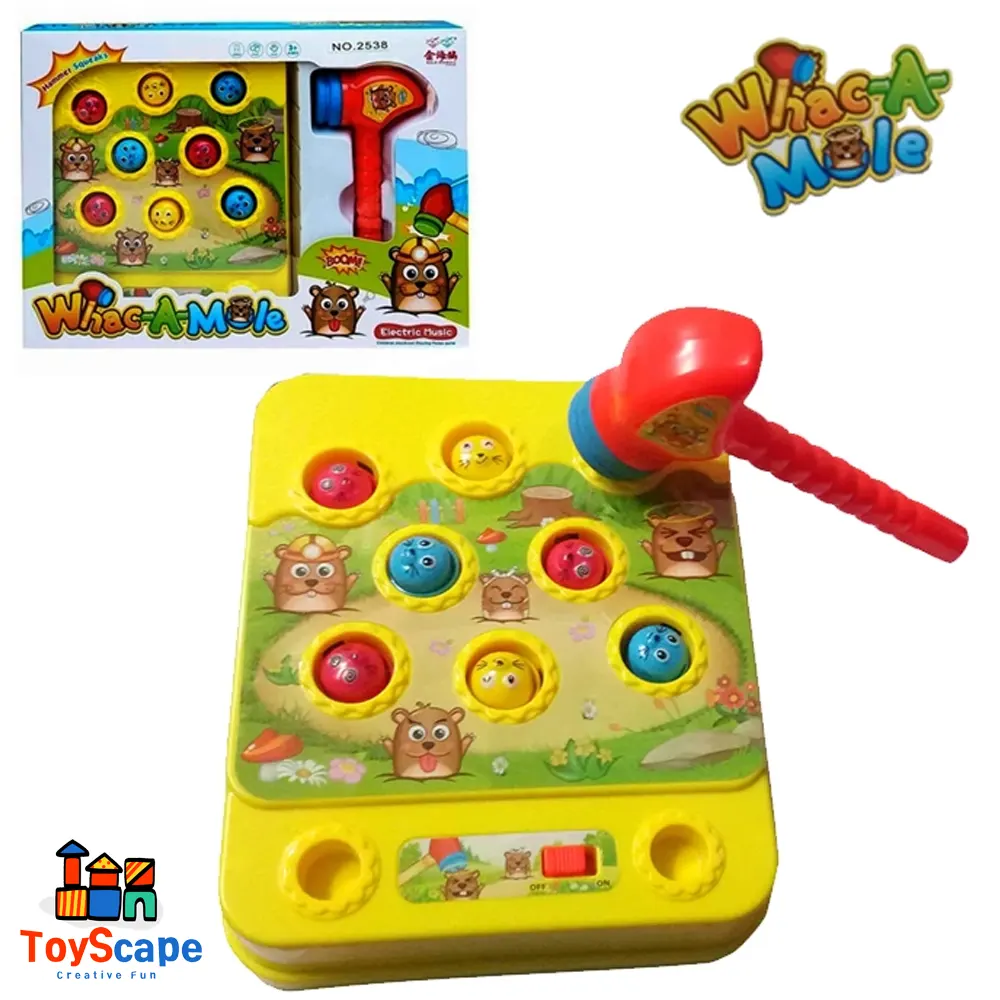 Whack-A-Mole Hammer Game with Music