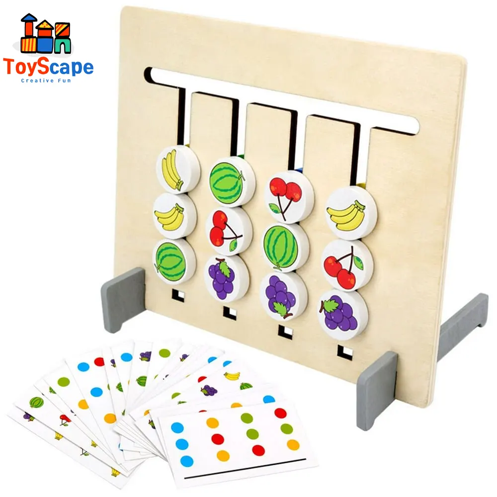 Wooden Pattern & Logic Game – 2-in-1 Double-Sided - Image 8
