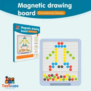 Magnetic Drawing Board – 50 Beads & 20 Pattern Cards