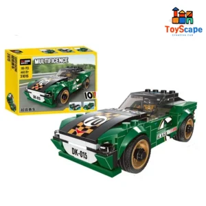 DeCool 10-in-1 Racing Car Building Blocks – 195 Pieces