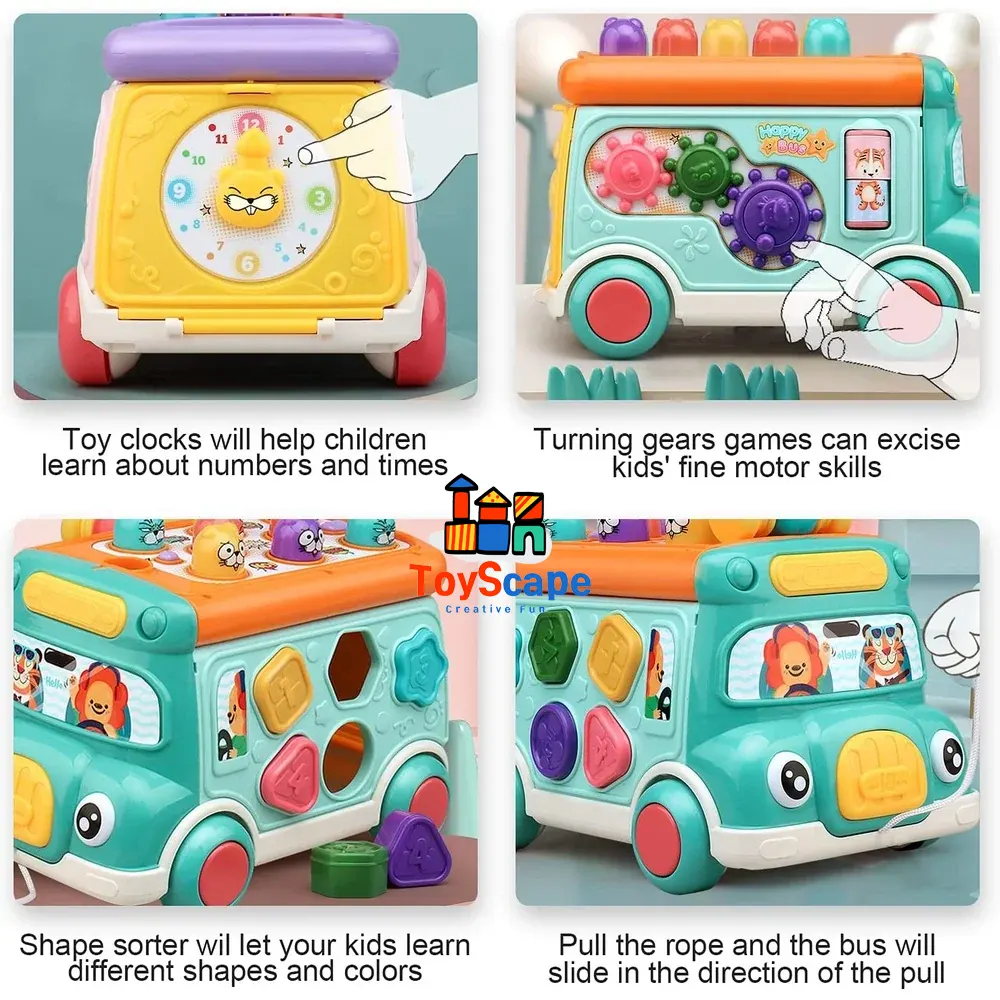 Multifunctional Learning Activity Bus – Music & Lights - Image 2