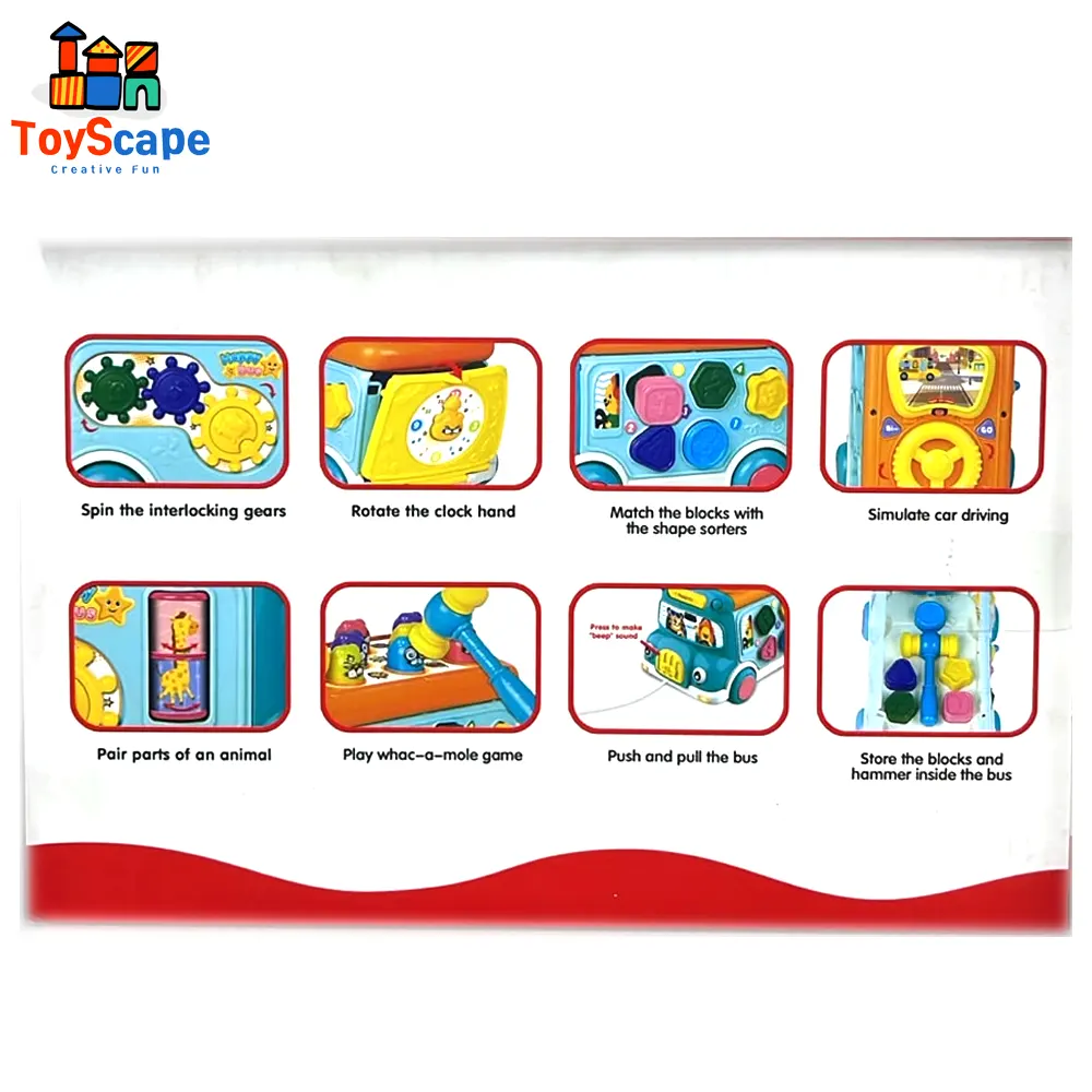 Multifunctional Learning Activity Bus – Music & Lights - Image 3