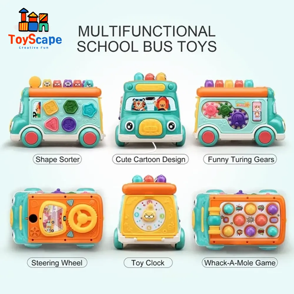 Multifunctional Learning Activity Bus – Music & Lights - Image 4