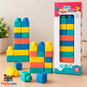 Soft Rubber Building Blocks – 29 Pieces